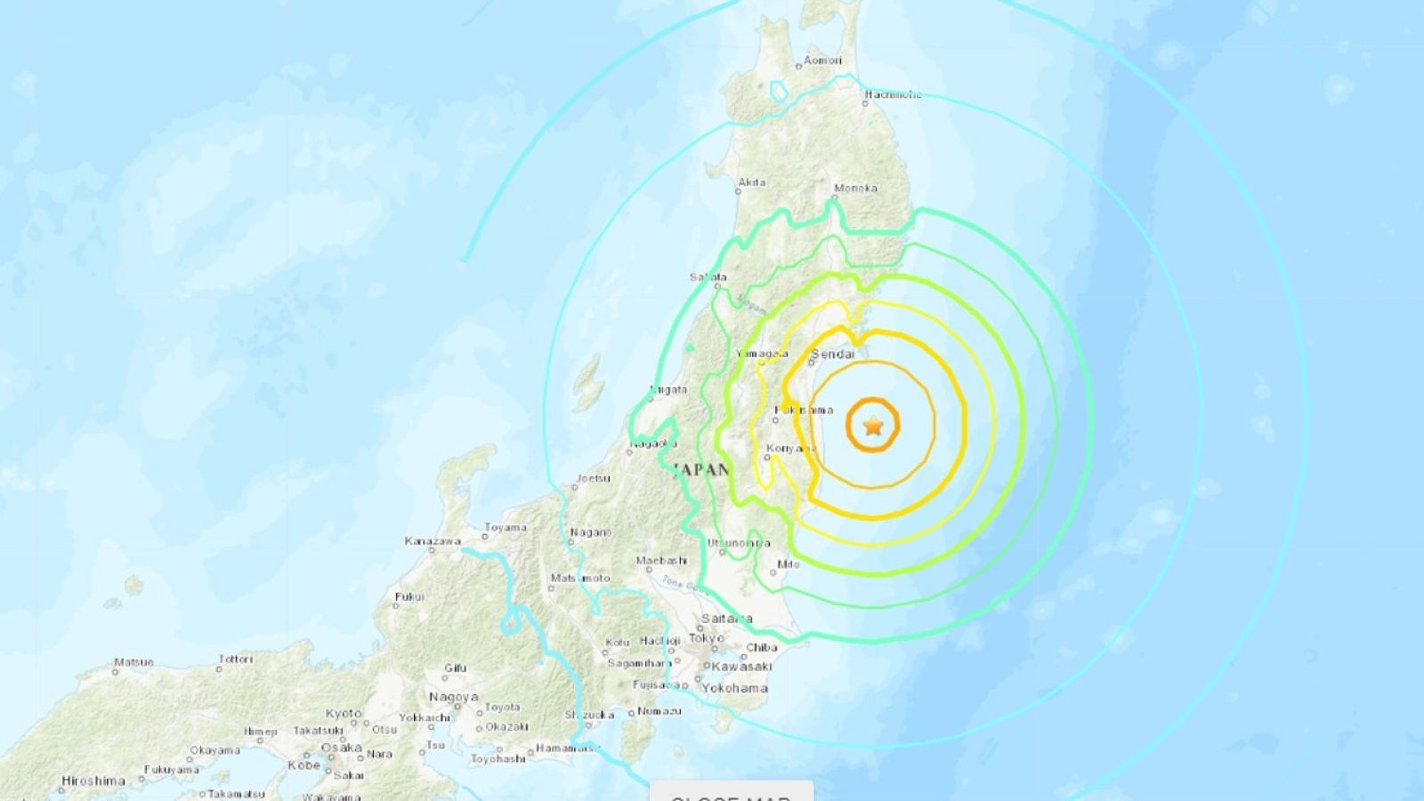 Terremoto de magnitud 7,3 activa la alerta de tsunami en Japón