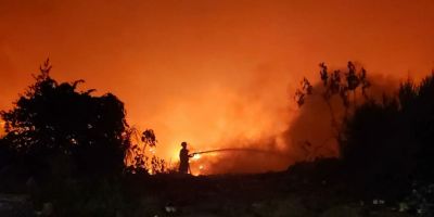 Sigue incendio en Cerro Patacón, la ciudad amaneció con humo tóxico
